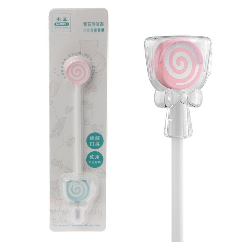 Lollipop Style Baby Tongue Scraper